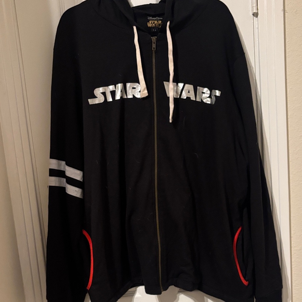 Star Wars Logo Black Zip-Up Hoodie